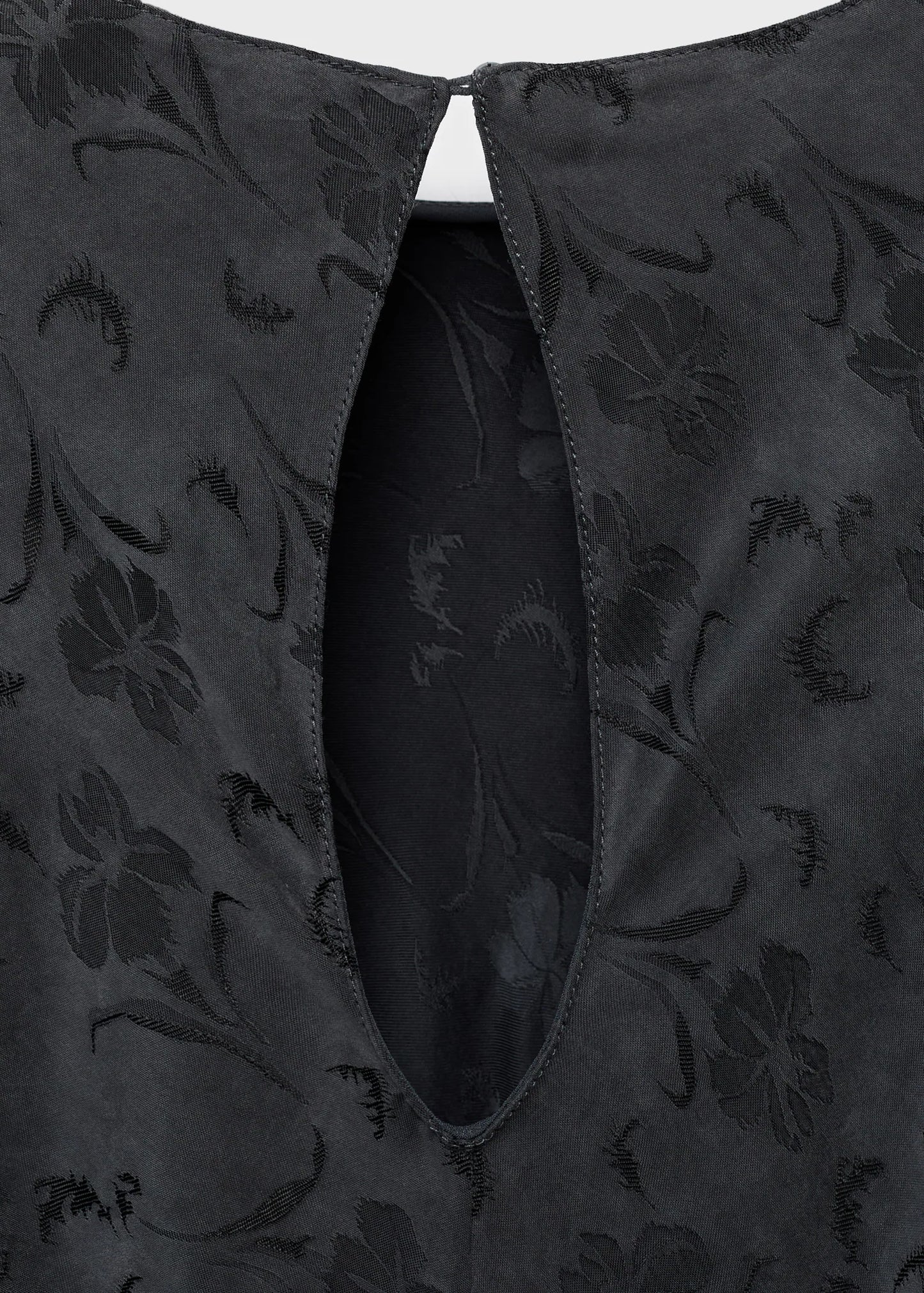 Satin Floral Jacquard Dress