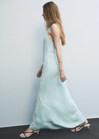 Satin Halter Neck Dress