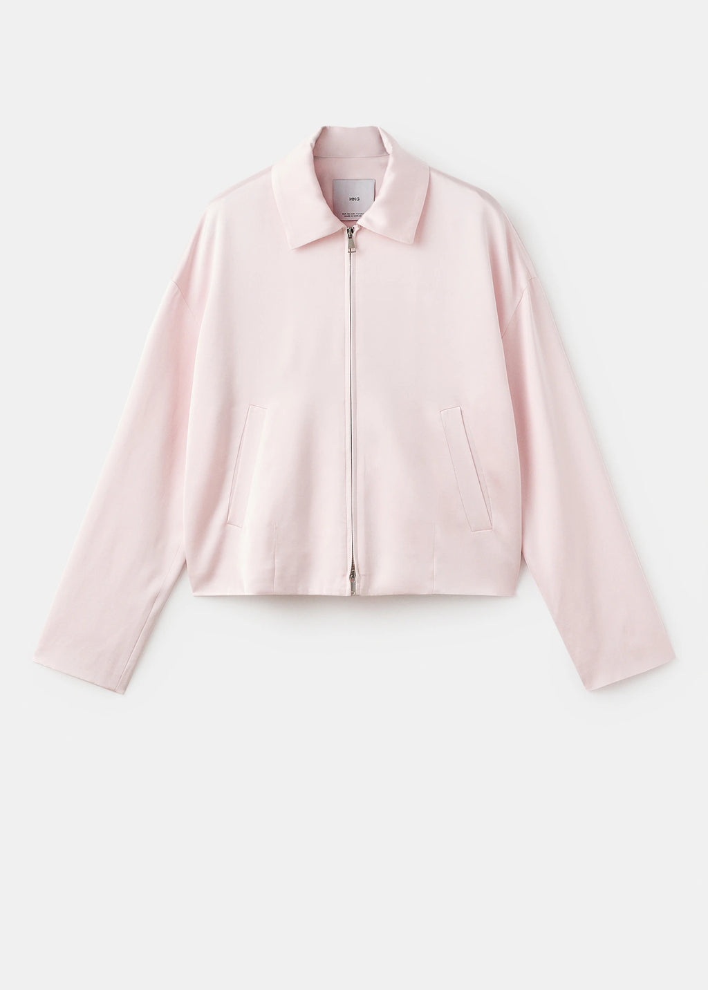 Satin Jacket With Zip