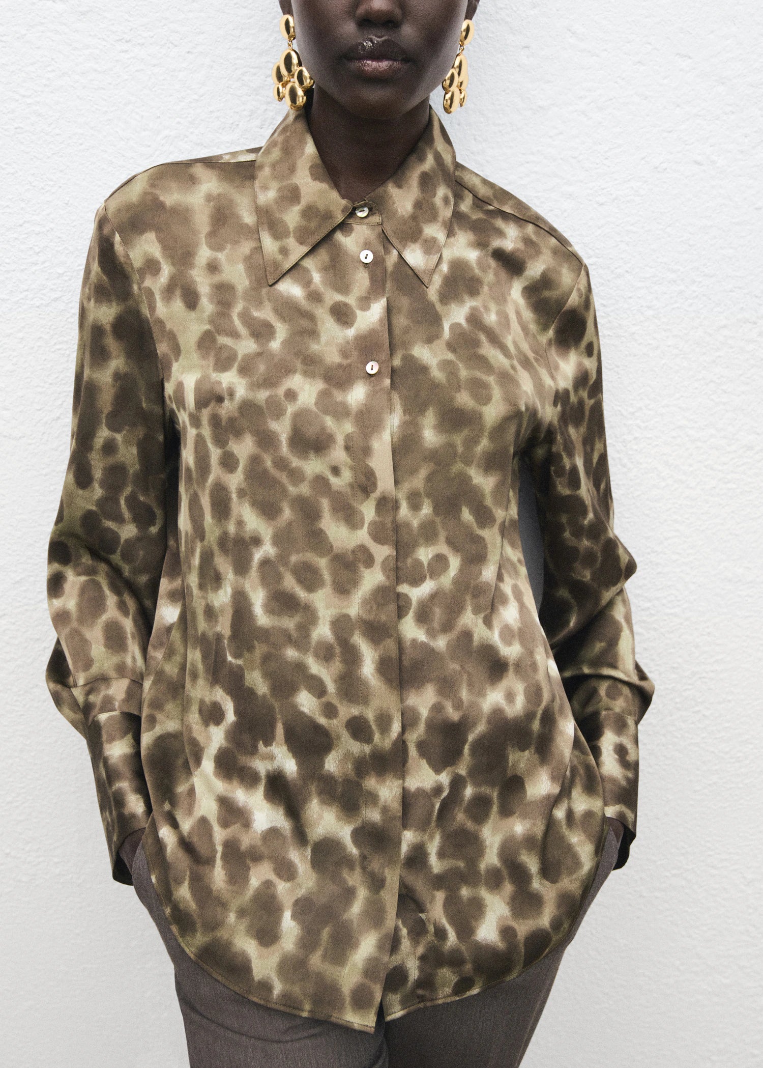 Satin Print Shirt
