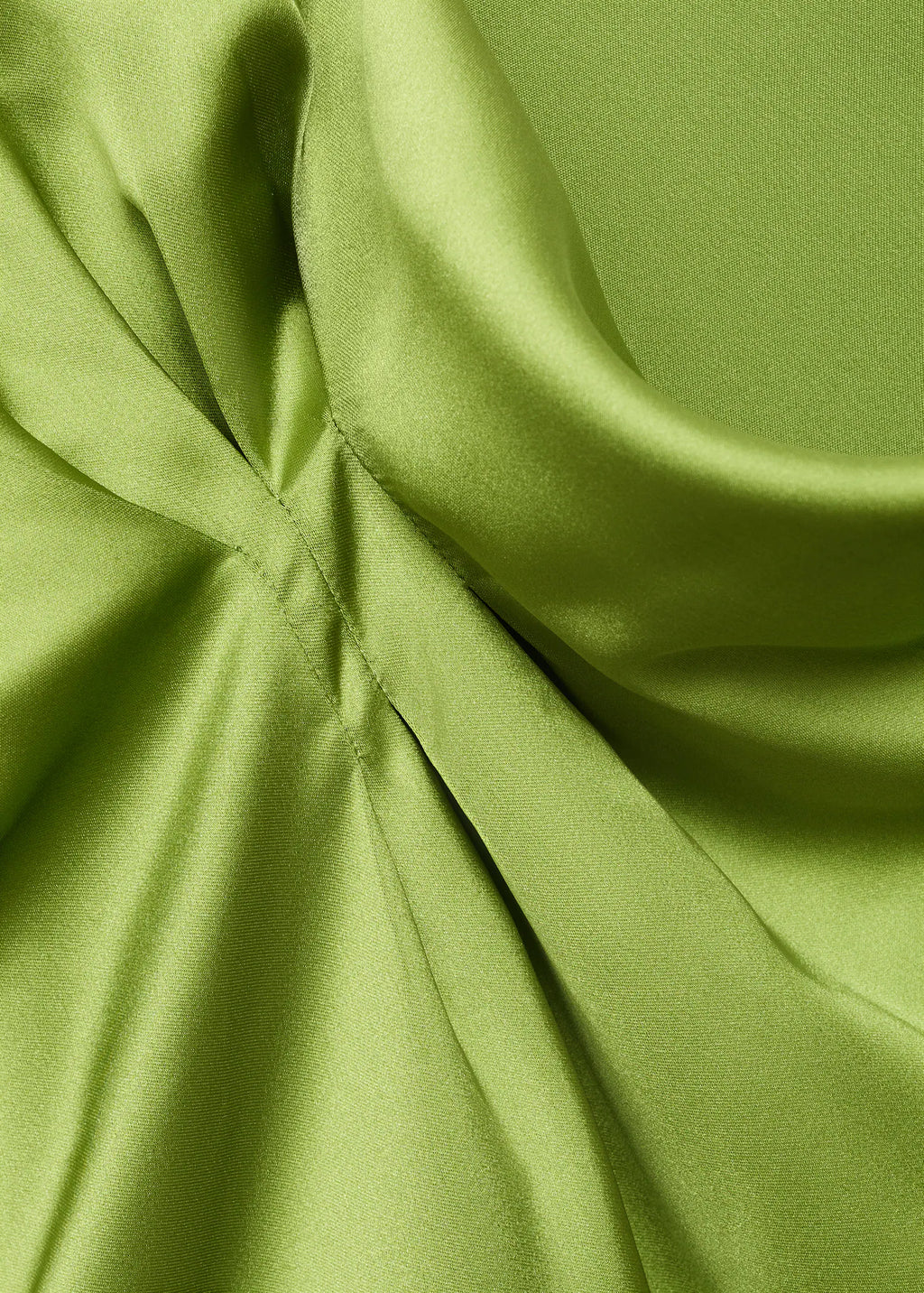 Satin Shirt With Draped Detail