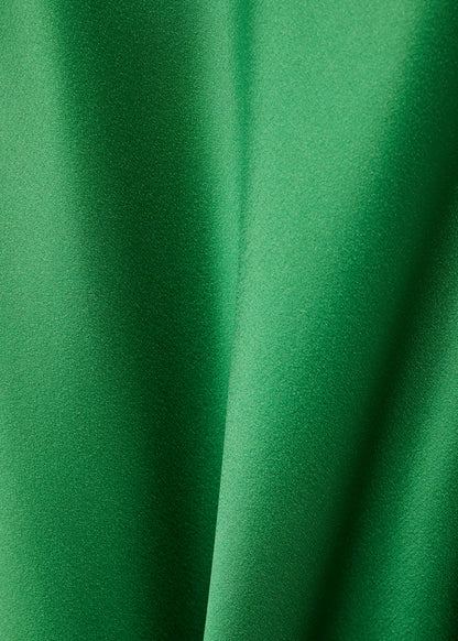 Satin Effect Dress With Corset Neckline