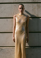 Scoop Back Sequin Dress