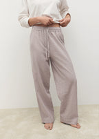 Seersucker Striped Two Piece Pyjamas