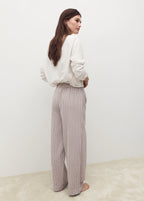 Seersucker Striped Two Piece Pyjamas