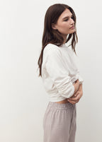 Seersucker Striped Two Piece Pyjamas