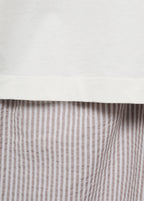 Seersucker Striped Two Piece Pyjamas