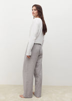 Seersucker Striped Two Piece Pyjamas