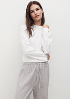 Seersucker Striped Two Piece Pyjamas