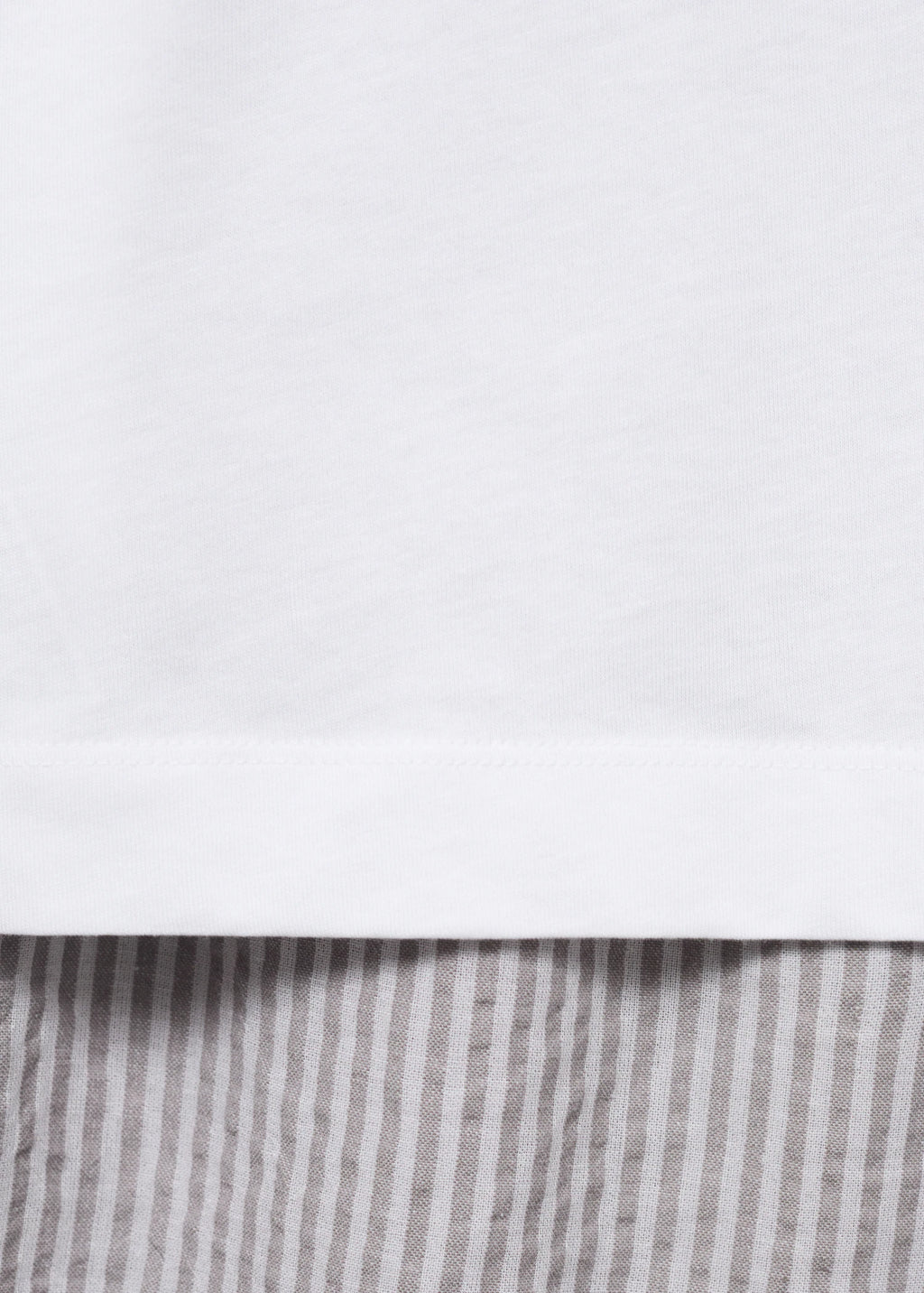 Seersucker Striped Two Piece Pyjamas