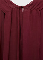 Semi Transparent Blouse With Foulard