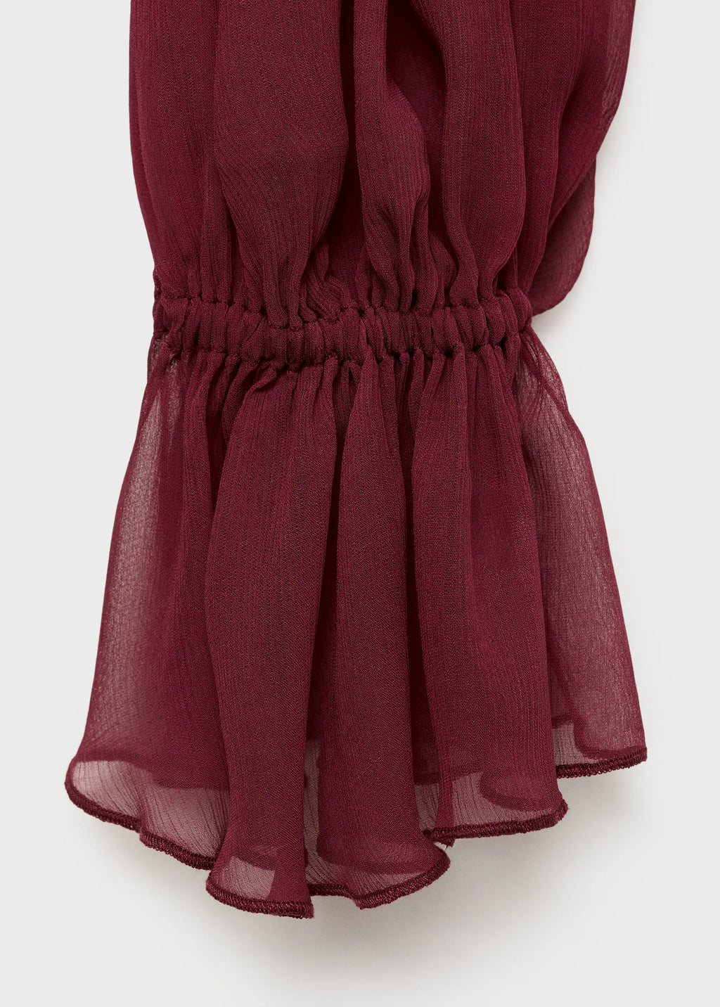 Semi Transparent Blouse With Foulard