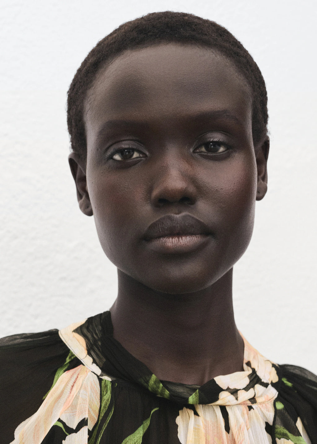 Semi Transparent Floral Blouse