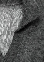 Semi Transparent Polo Neck Sweater