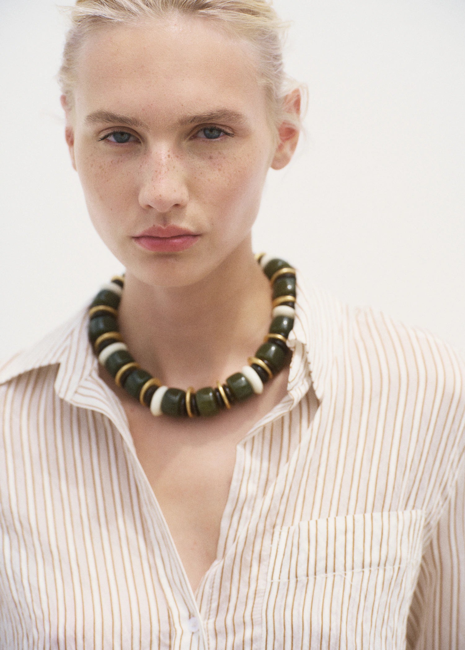 Semi Transparent Striped Shirt