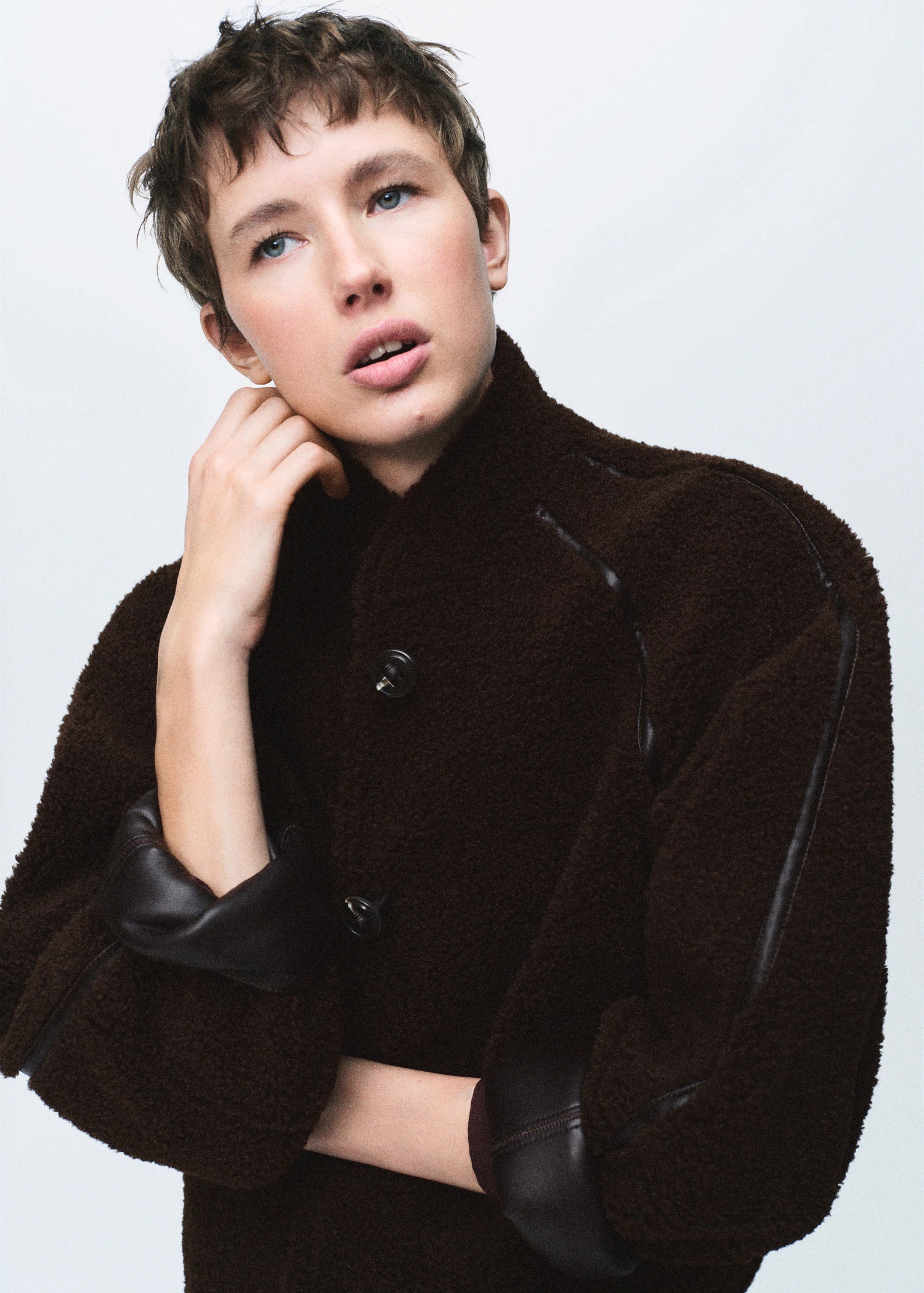 Shearling Effect Reversible Jacket