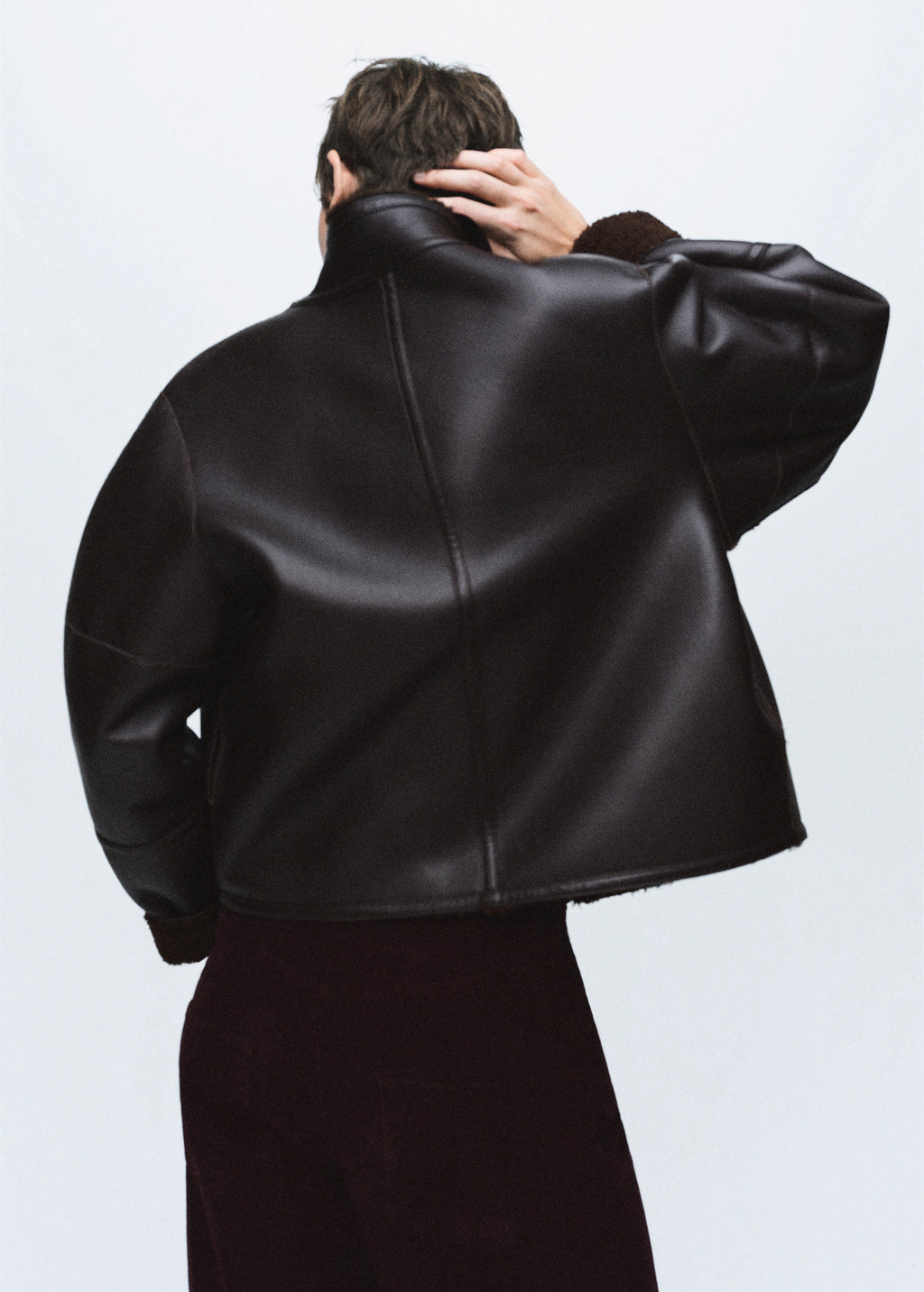 Shearling Effect Reversible Jacket