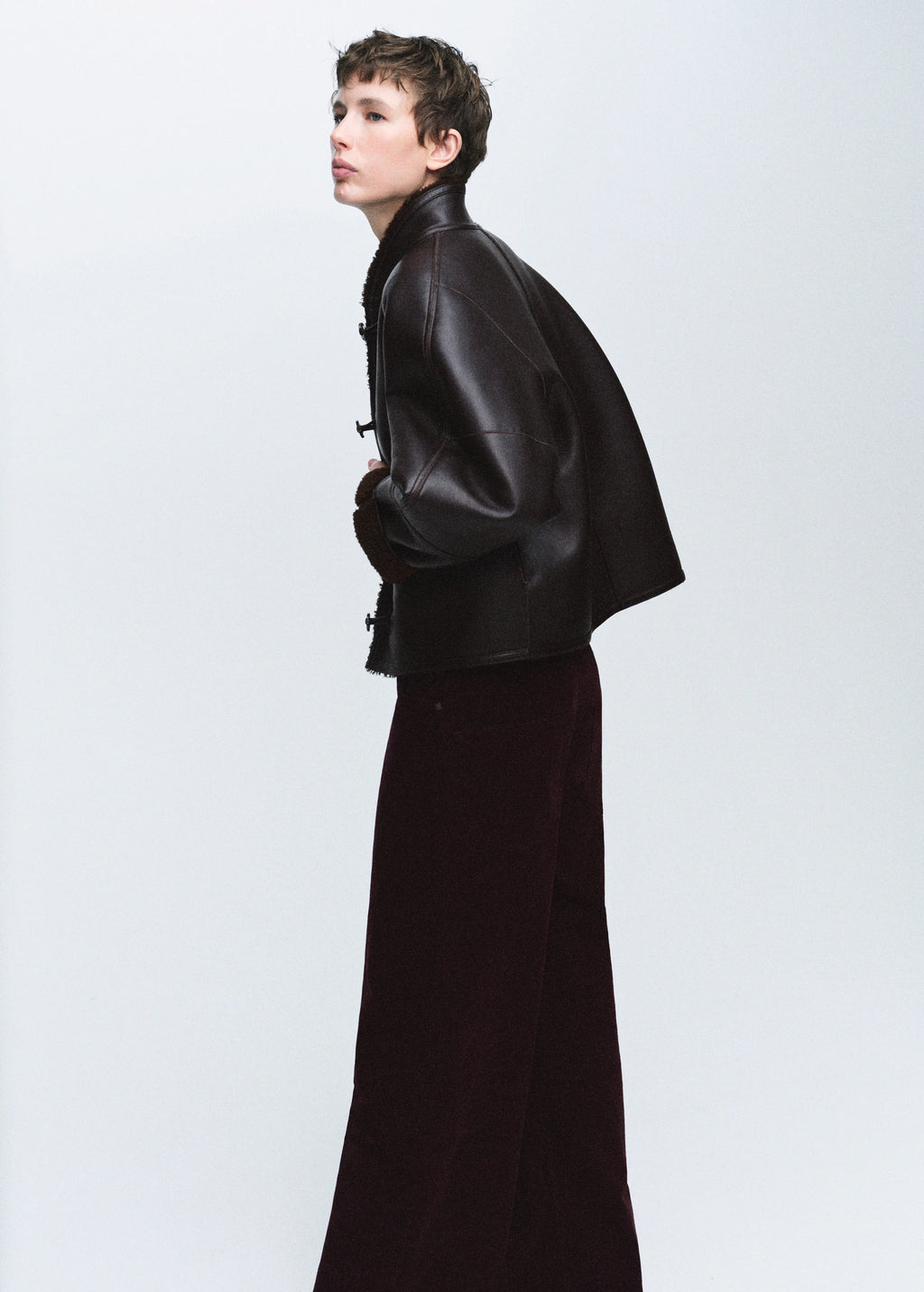 Shearling Effect Reversible Jacket