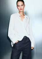 Shiny Straight Leg Jeans