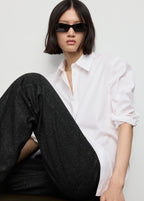 Shiny Straight Leg Jeans