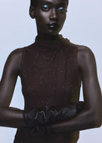 Shiny Top With Foulard