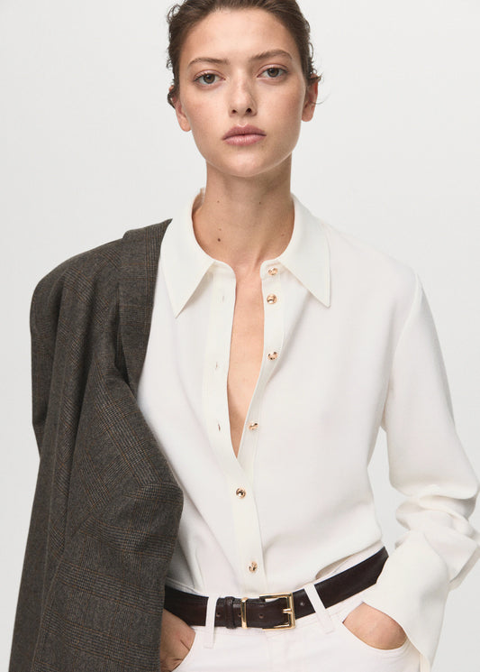 Shirt With Jewel Buttons