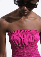 Short Gathered Balloon Dress