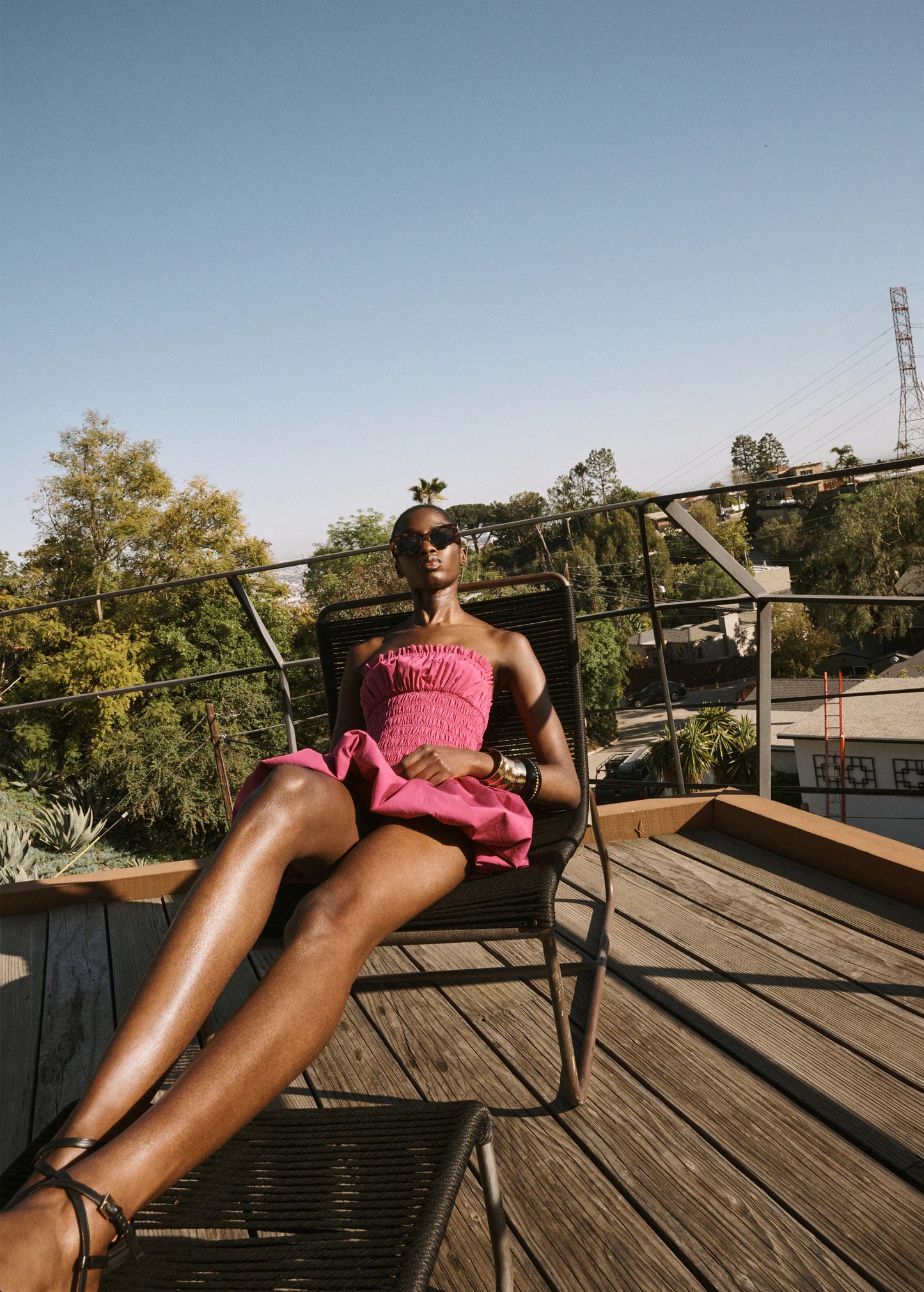 Short Gathered Balloon Dress