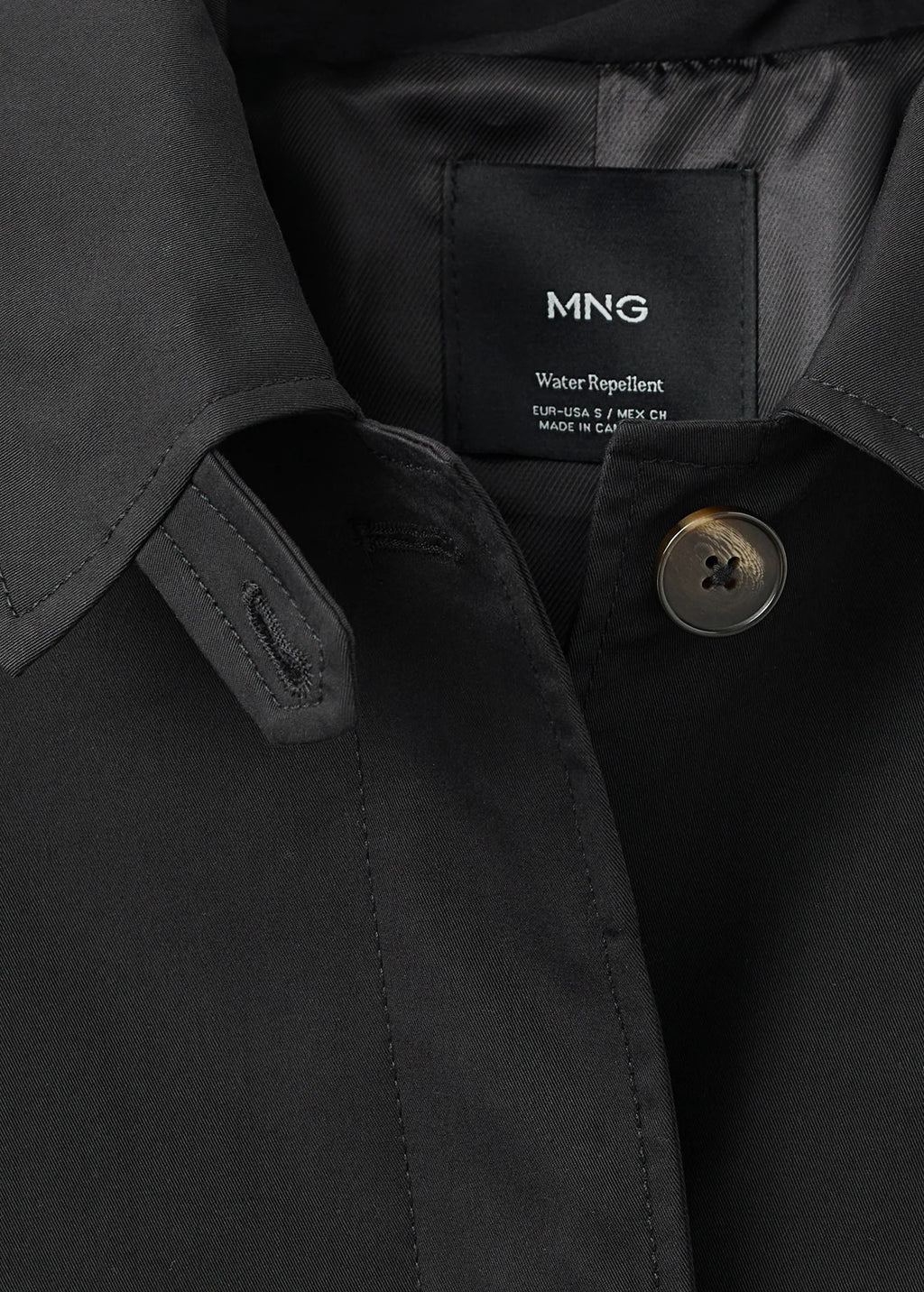 Short Oversized Trench Coat With Epaulettes