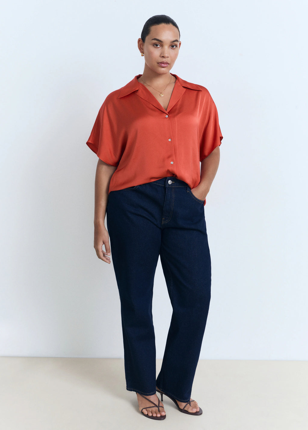 Short Sleeve Fluid Shirt