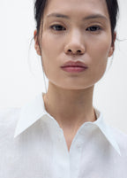 Short Sleeve Linen Blend Shirt