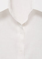 Short Sleeve Linen Blend Shirt