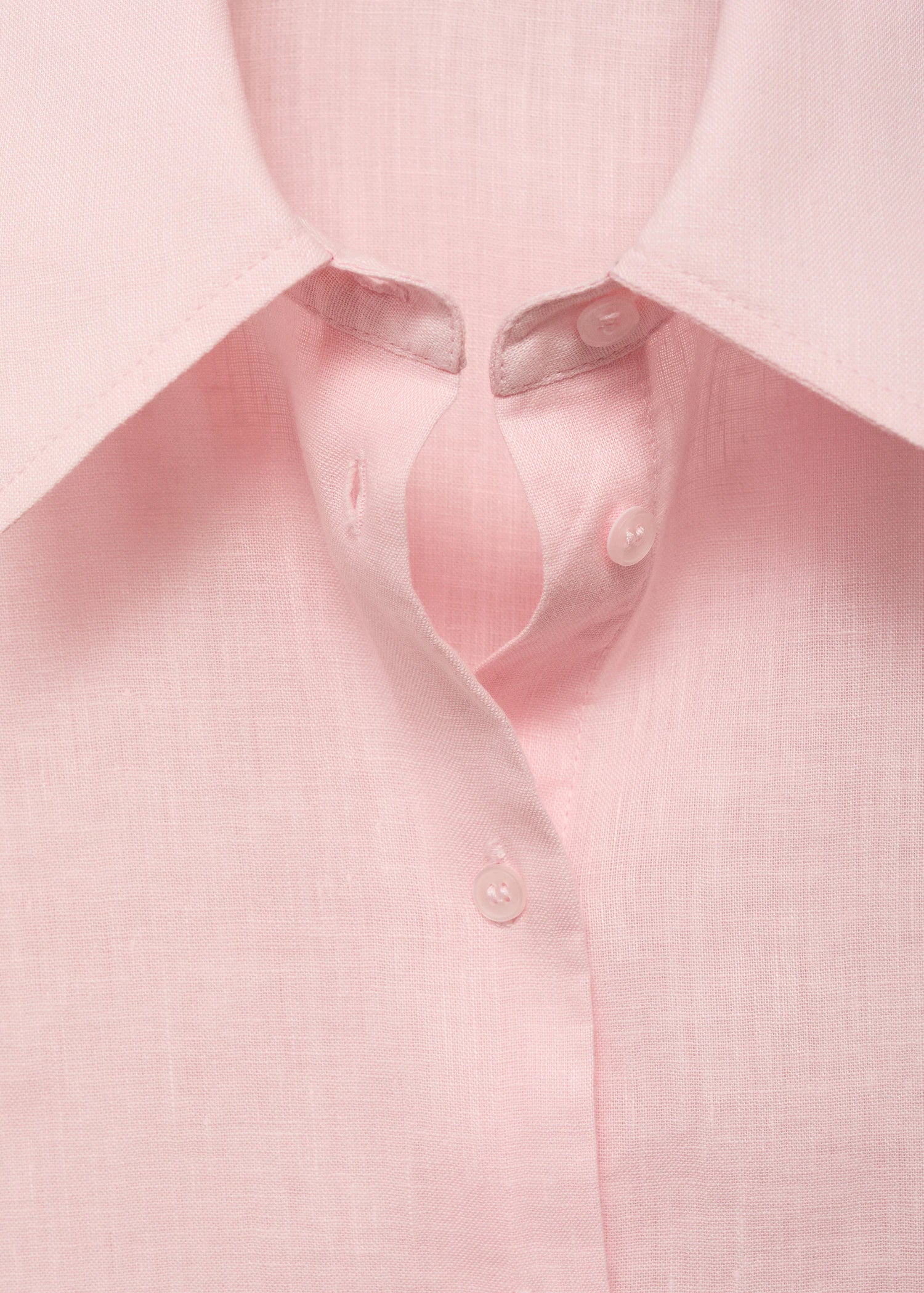 Short Sleeve Linen Blend Shirt