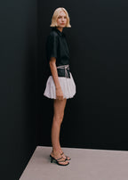 Short Sleeve Linen Blend Shirt