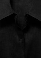 Short Sleeve Linen Blend Shirt