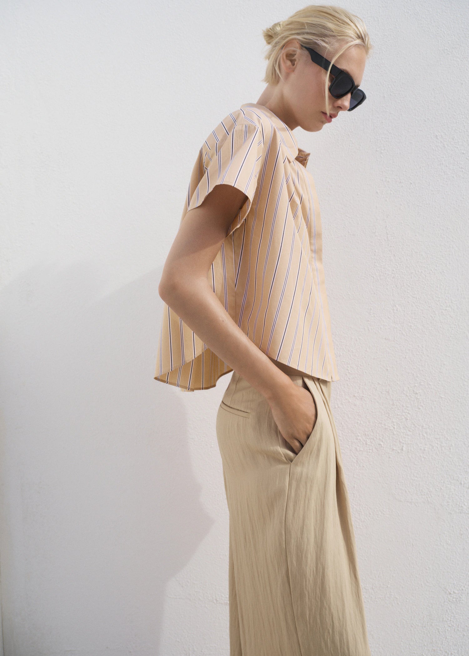 Short Sleeve Striped Shirt