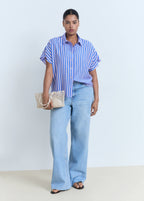 Short Sleeve Striped Shirt