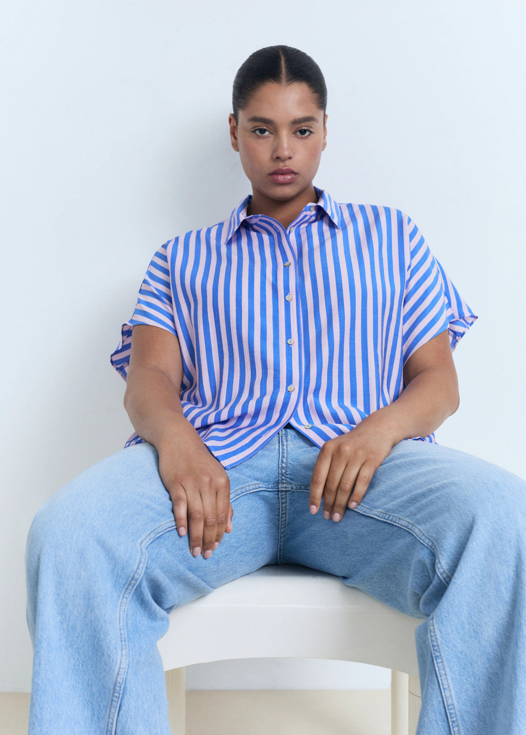 Short Sleeve Striped Shirt