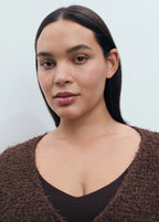 Short Sleeved Boucle Cardigan