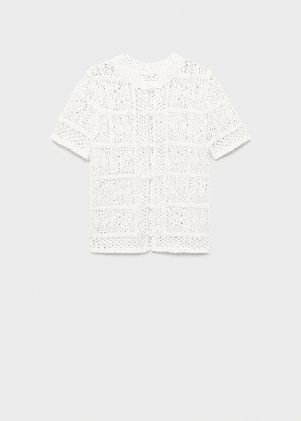 Short Sleeved Crochet Cardigan