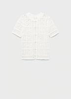 Short Sleeved Crochet Cardigan