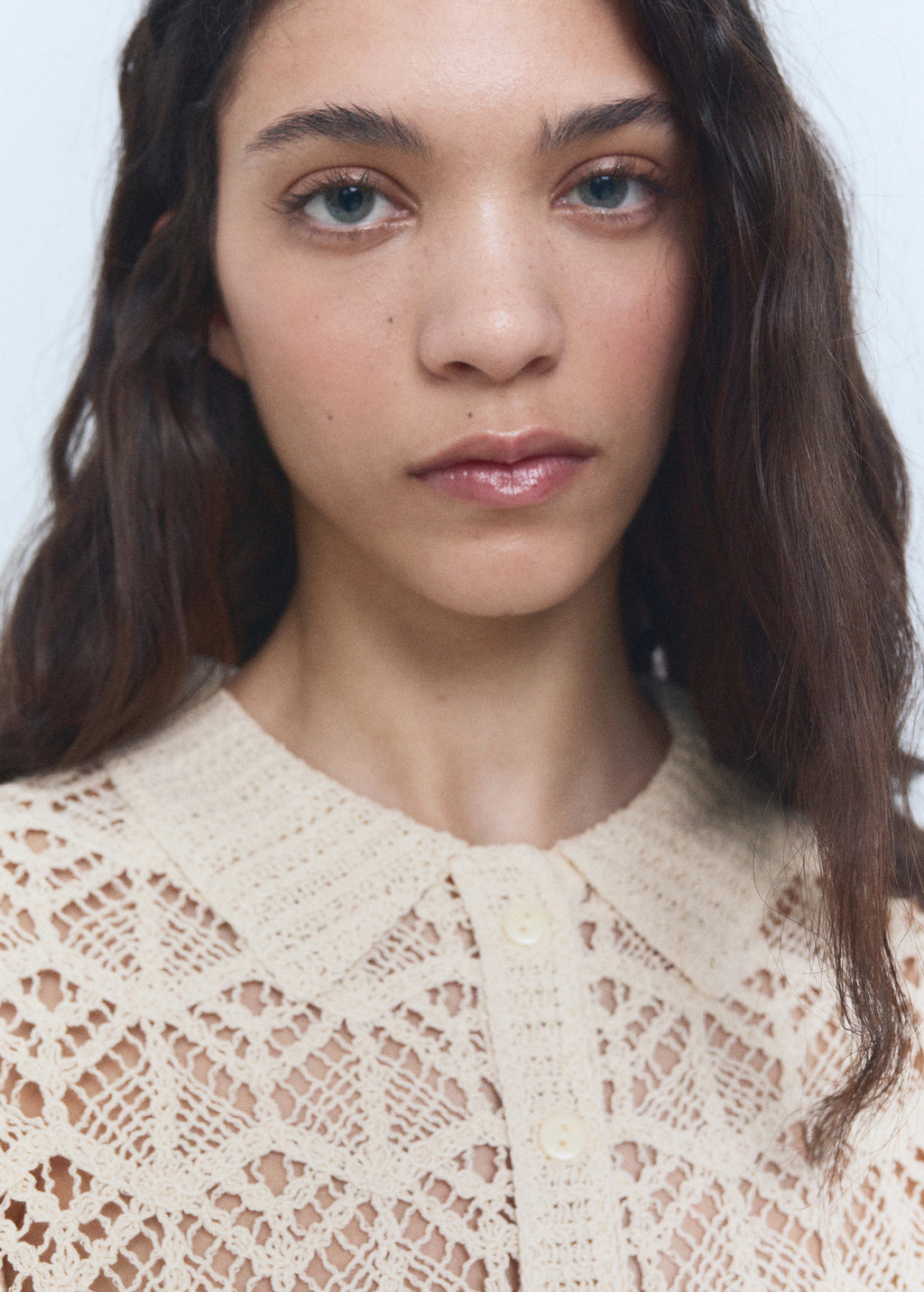 Short Sleeved Crochet Sweater