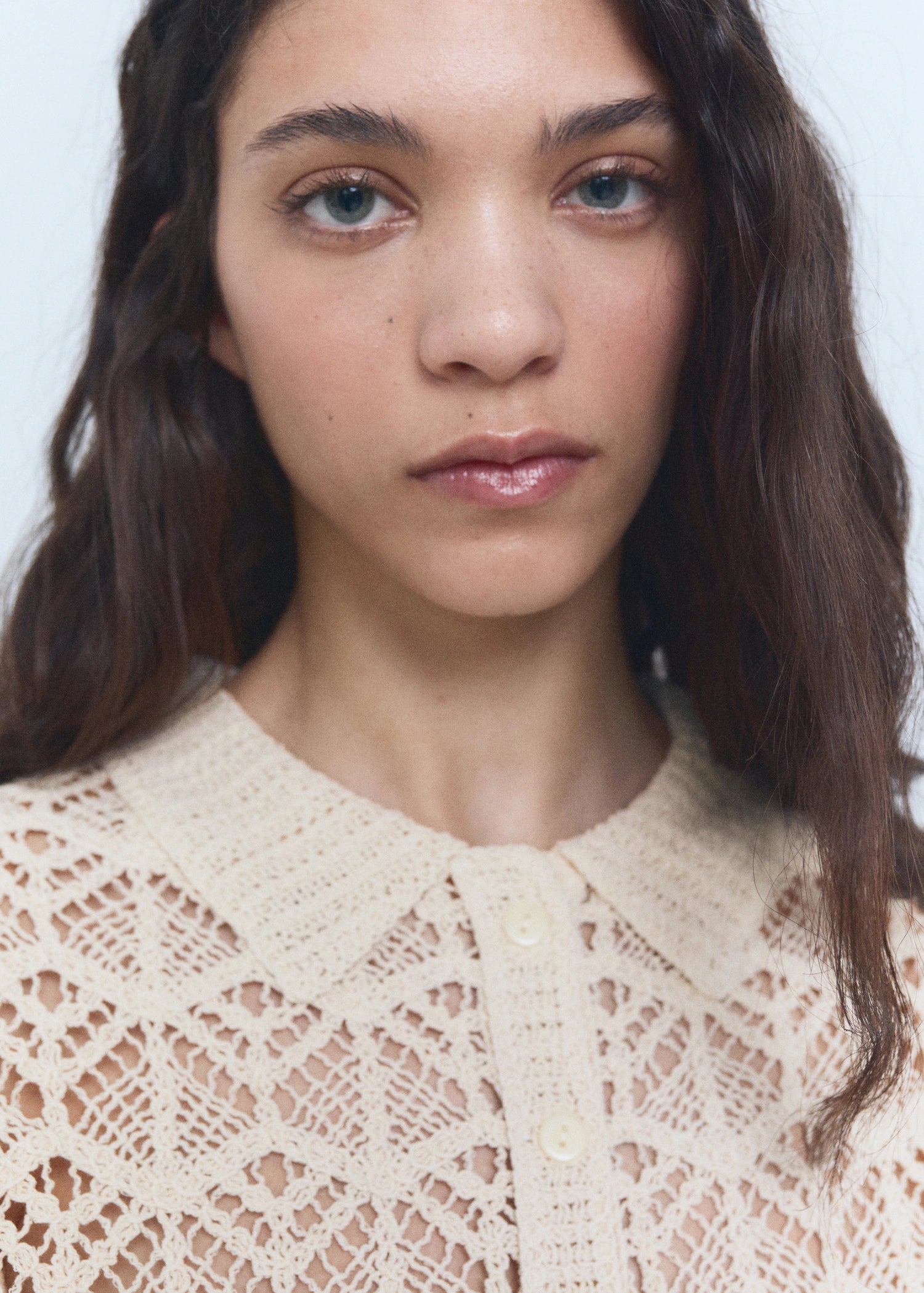 Short Sleeved Crochet Sweater