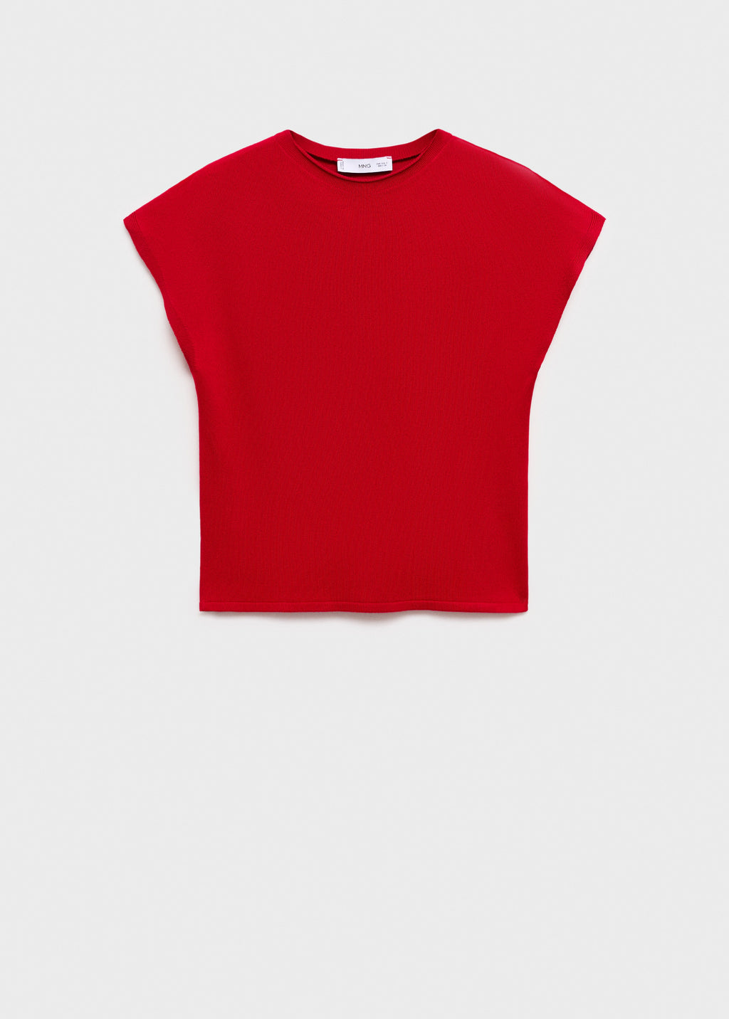 Short Sleeved Fine Knit Sweater