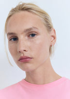 Short Sleeved Fine Knit Sweater