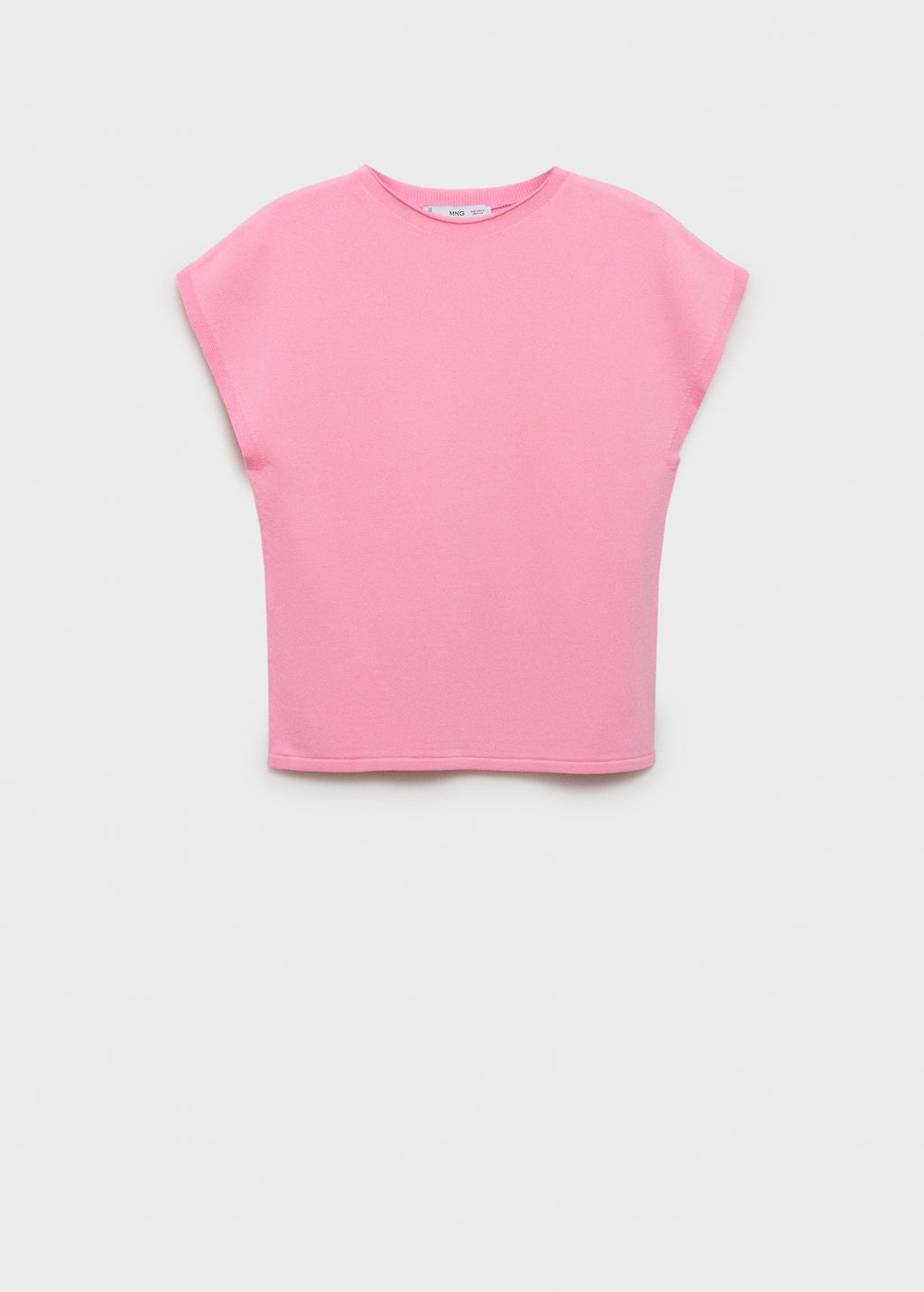 Short Sleeved Fine Knit Sweater