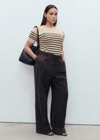 Short Sleeved Fine Knit Sweater