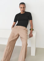 Short Sleeved Fine Knit Sweater