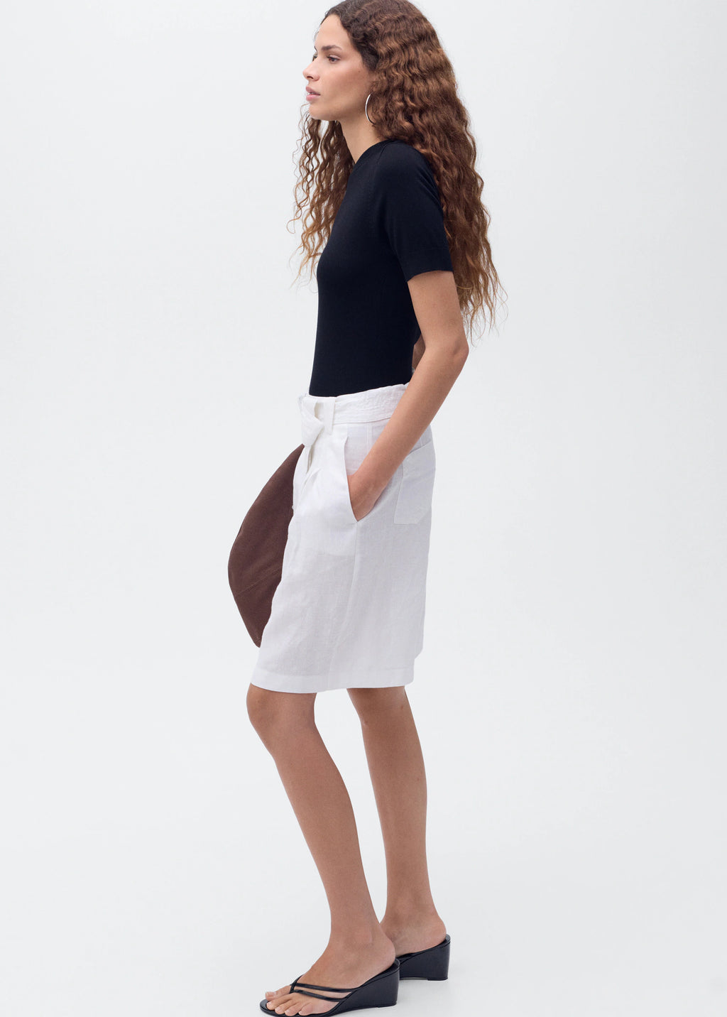 Short Sleeved Fine Knit Sweater