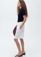 Short Sleeved Fine Knit Sweater